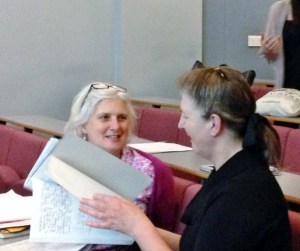 Presenters Jo Croft and Jane Wildgoose in conversation. 