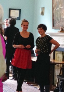 Poet Camilla Nelson with  symposium co-convenor Gill Partington.